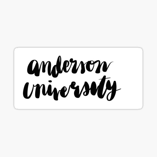 Anderson University Cursive Sticker