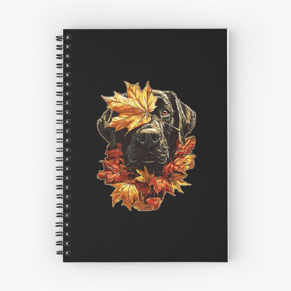 Item preview, Fall Black Labrador with Maple Leaves Cute Autumn Dog Premium Tri-Blend designed and sold by DienesAngele.