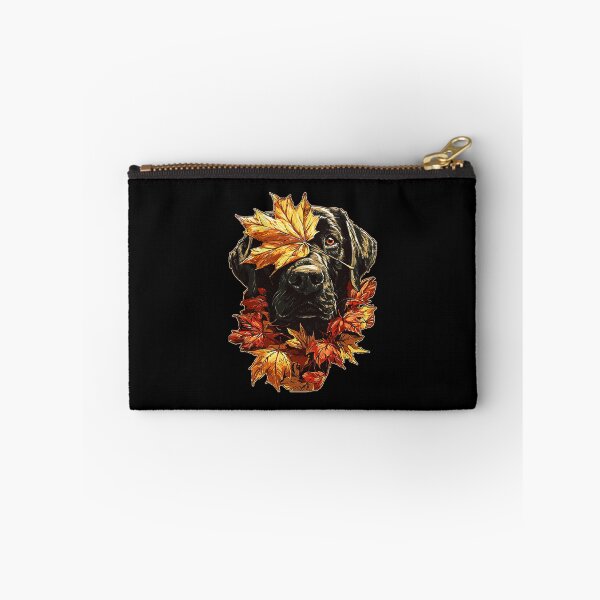 Item preview, Fall Black Labrador with Maple Leaves Cute Autumn Dog Premium Tri-Blend designed and sold by DienesAngele.