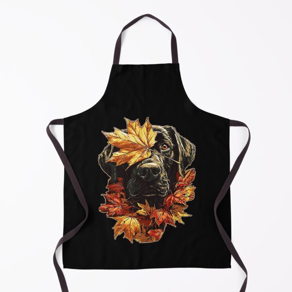 Item preview, Fall Black Labrador with Maple Leaves Cute Autumn Dog Premium Tri-Blend designed and sold by DienesAngele.