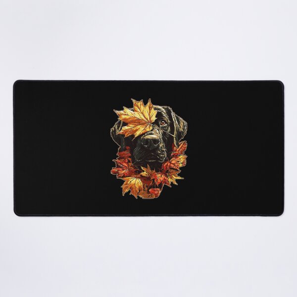Item preview, Fall Black Labrador with Maple Leaves Cute Autumn Dog Premium Tri-Blend designed and sold by DienesAngele.