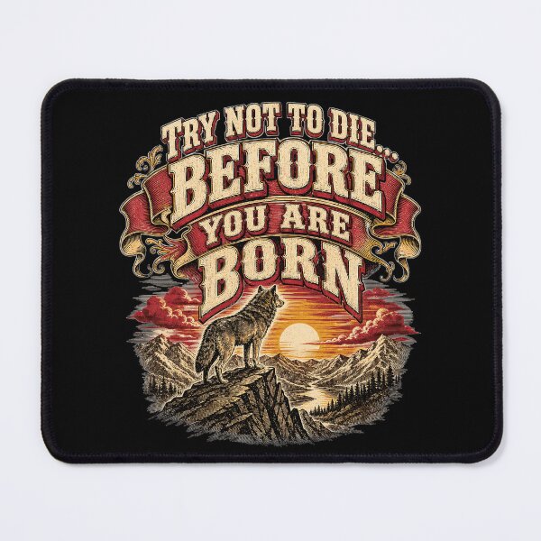 Item preview, Try Not to Die...Before You are Born designed and sold by Shy Fractal Designs.