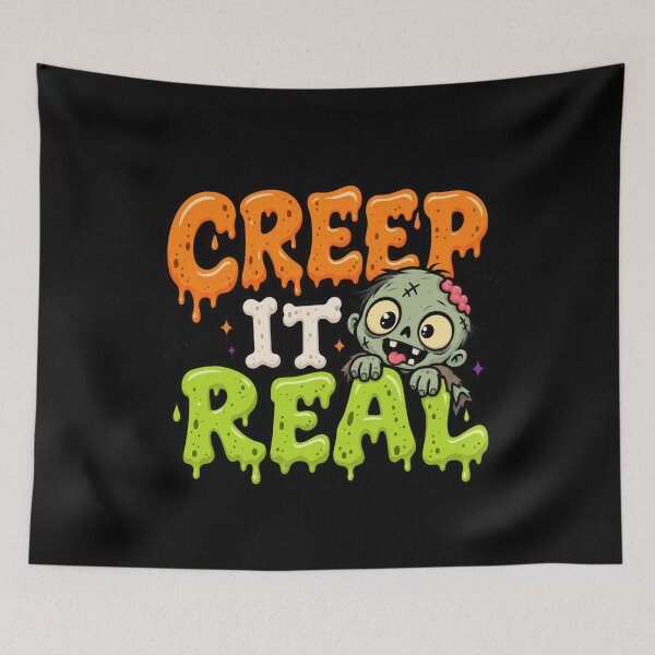 Item preview, Creep It Real Cute Zombie Halloween designed and sold by ParfaitPrints.
