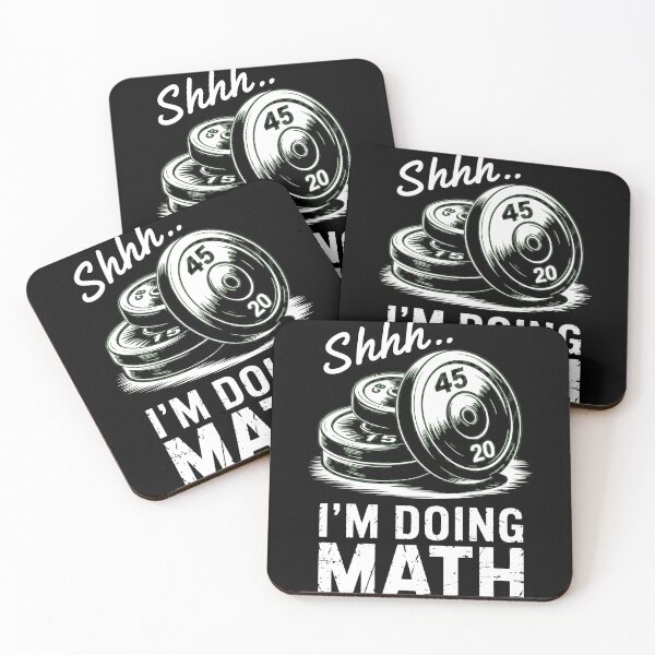 Item preview, Shhh I'm Doing Math Weightlifting designed and sold by SketchyCrew.