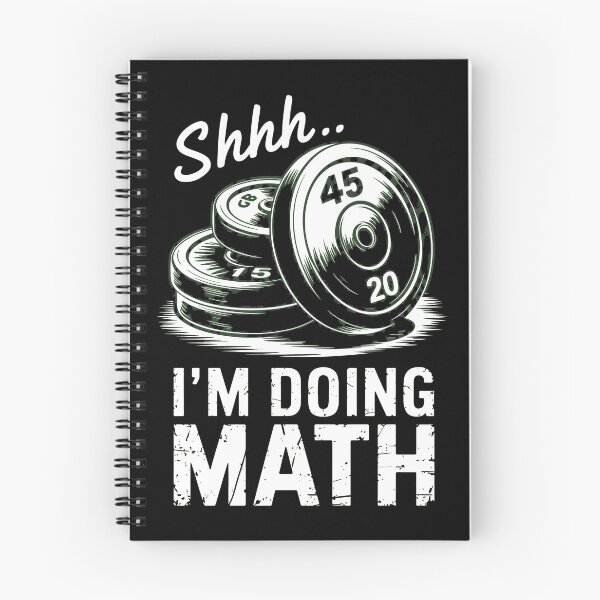 Item preview, Shhh I'm Doing Math Weightlifting designed and sold by SketchyCrew.