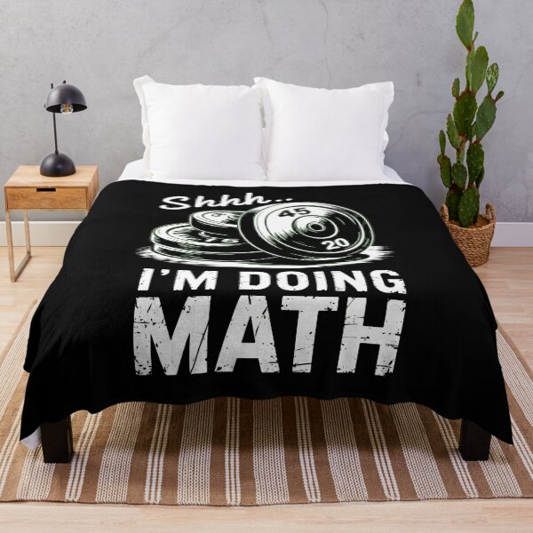 Item preview, Shhh I'm Doing Math Weightlifting designed and sold by SketchyCrew.