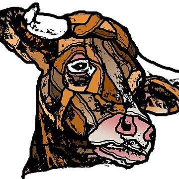 Artwork thumbnail, Aubrac Cow by Packeredo