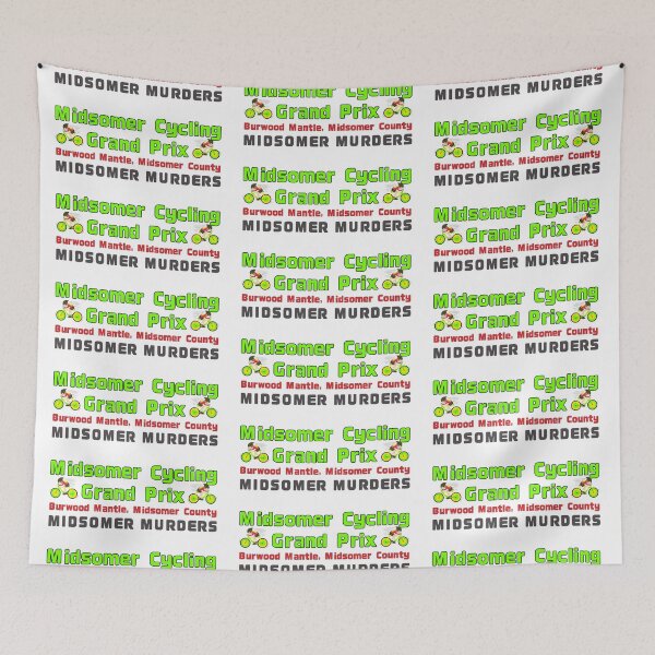 Item preview, Midsomer Cycling Grand Prix (on White) designed and sold by PawsitiveMum3.