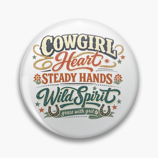 Item preview, Cowgirl Heart Steady Hands Wild Spirit Grace With Grit Western Art Design designed and sold by inkoutninja.