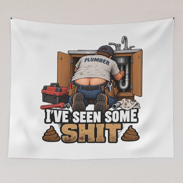 Item preview, I've Seen Some Shit Funny Plumber Humor designed and sold by ABprintstudio.