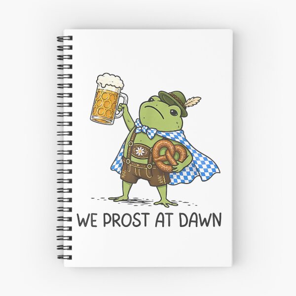 Item preview, We Prost At Dawn Frog Beer Pretzel Funny Oktoberfest Party designed and sold by SuziLope.
