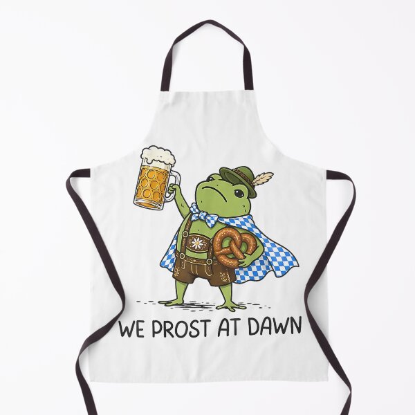 Item preview, We Prost At Dawn Frog Beer Pretzel Funny Oktoberfest Party designed and sold by SuziLope.