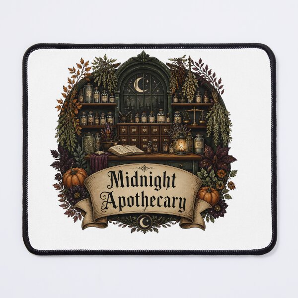Item preview, Midnight Apothecary Shelves of Botanical Remedies designed and sold by RoyesButler.
