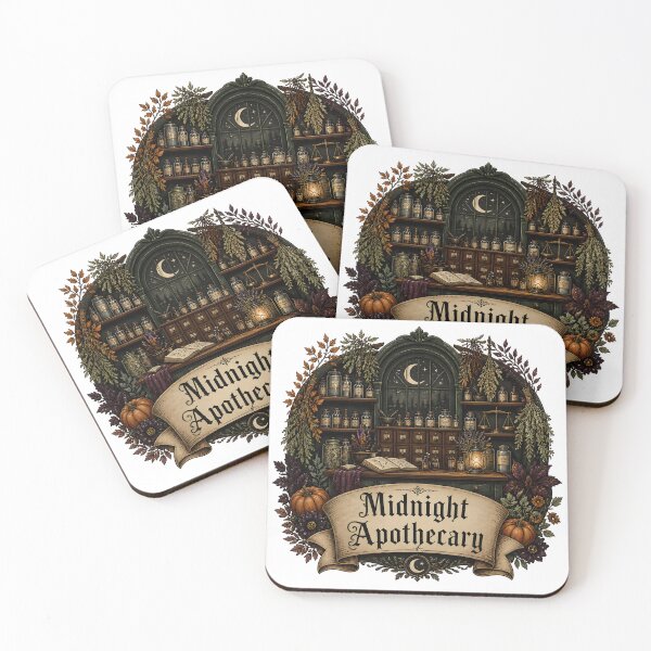 Item preview, Midnight Apothecary Shelves of Botanical Remedies designed and sold by RoyesButler.