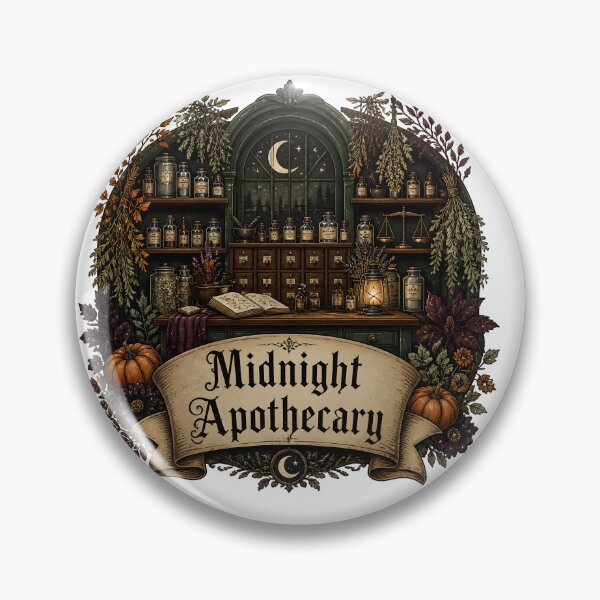Item preview, Midnight Apothecary Shelves of Botanical Remedies designed and sold by RoyesButler.