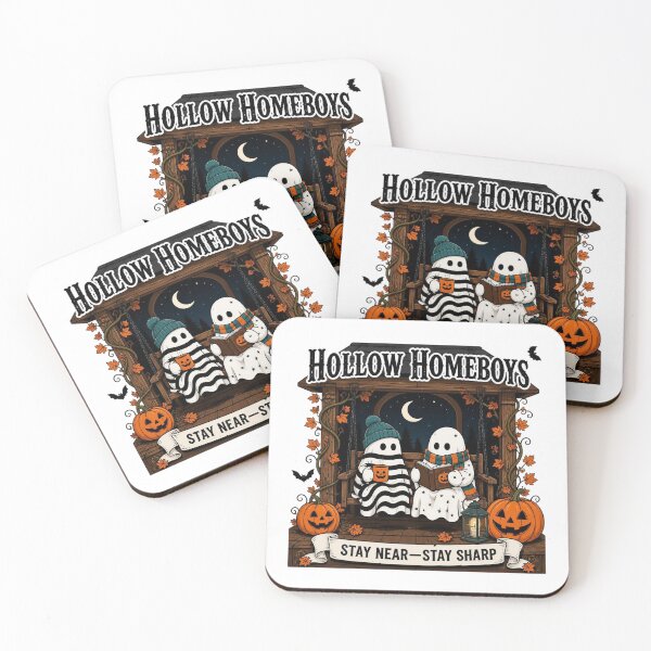 Item preview, Hollow Homeboys Cute Ghost Friends Cozy Halloween designed and sold by FestivityFinds.