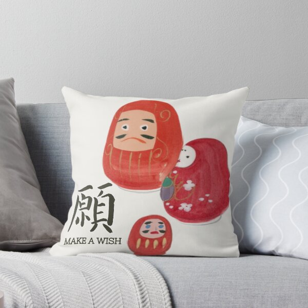 Item preview, Make a Wish - Cute Japanese Daruma & Hime Lucky Sticker designed and sold by NippoKappo.