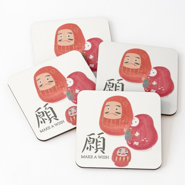 Item preview, Make a Wish - Cute Japanese Daruma & Hime Lucky Sticker designed and sold by NippoKappo.