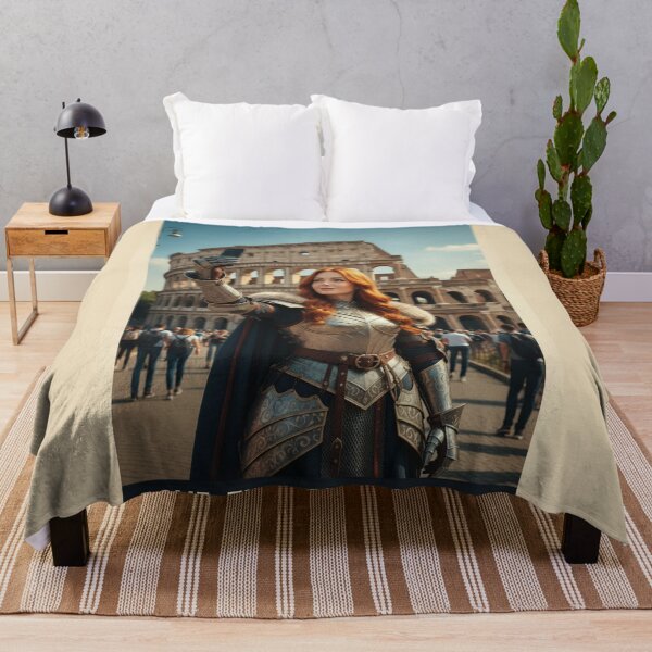 Item preview, Fantasy Time Traveler in Rome Taking a Selfie at the Colosseum – Medieval Woman Travel Adventure in Italy designed and sold by DibujandoPorfa.
