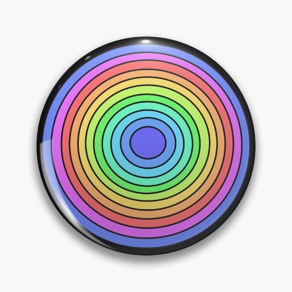 Item preview, Colorful Rainbow Concentric Circles Abstract Art designed and sold by ubborn.