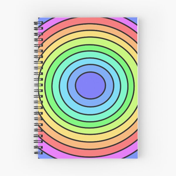 Item preview, Colorful Rainbow Concentric Circles Abstract Art designed and sold by ubborn.