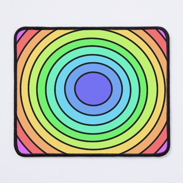 Item preview, Colorful Rainbow Concentric Circles Abstract Art designed and sold by ubborn.