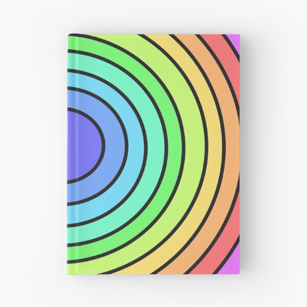 Item preview, Colorful Rainbow Concentric Circles Abstract Art designed and sold by ubborn.