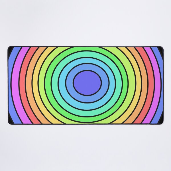Item preview, Colorful Rainbow Concentric Circles Abstract Art designed and sold by ubborn.