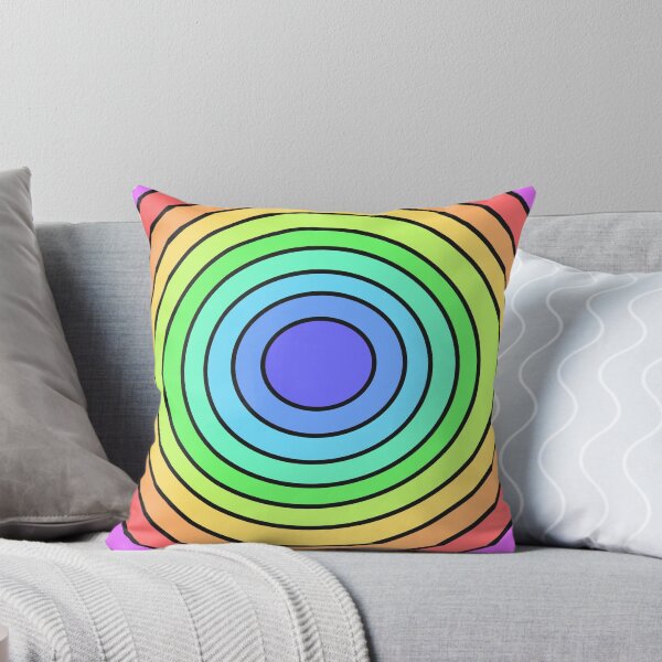 Item preview, Colorful Rainbow Concentric Circles Abstract Art designed and sold by ubborn.