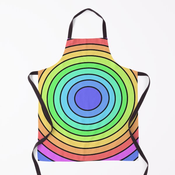 Item preview, Colorful Rainbow Concentric Circles Abstract Art designed and sold by ubborn.