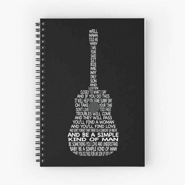 Artikelvorschau, Simple Man Gitarrentext Typografie entworfen und verkauft von SketchyCrew.