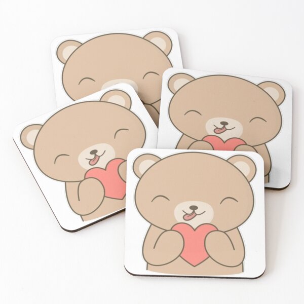 Item preview, Cute Kawaii Bear with Heart Sticker – Adorable Love Bear designed and sold by Shree shyam khatu ji.