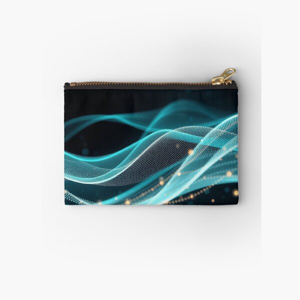 Item preview, Teal Particle Flow Abstract Modern Background Design designed and sold by IntelliMindDesigns.