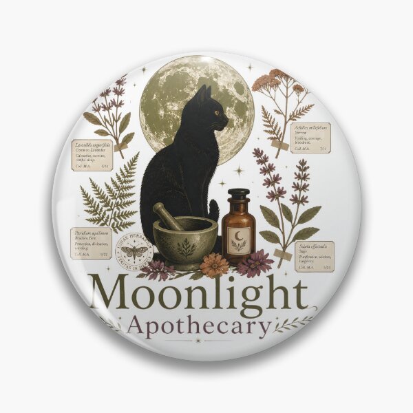 Item preview, Moonlight Apothecary Vintage Herbal Study designed and sold by RoyesButler.