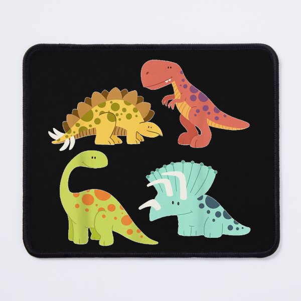 Item preview, Cute Cartoon Dinosaurs Funny 4 Dino Kawaii Illustration designed and sold by SuziLope.
