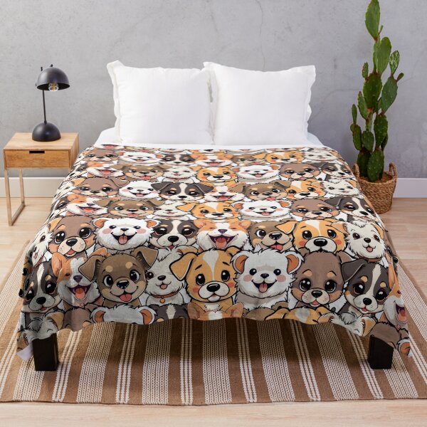 Item preview, Cute Cartoon Puppy Dogs Pattern designed and sold by PawVista.