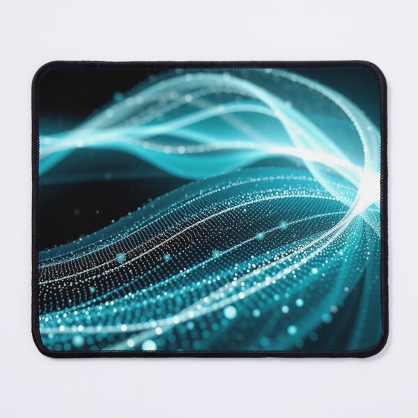 Item preview, Luminous White Wave Burst Abstract Digital Artwork designed and sold by IntelliMindDesigns.