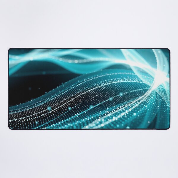 Item preview, Luminous White Wave Burst Abstract Digital Artwork designed and sold by IntelliMindDesigns.