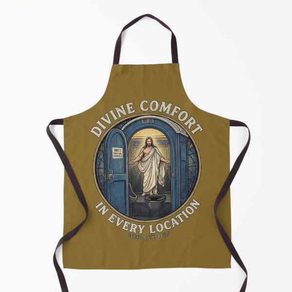 Item preview, Divine Comfort In Every Location - Funny Jesus Port-A-Potty designed and sold by ExmoMule.