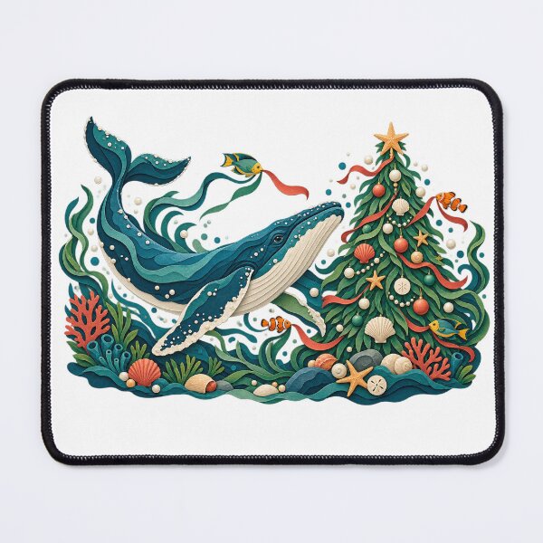 Item preview, Whale Underwater Seaweed Christmas Tree designed and sold by SiripornSeaynng.