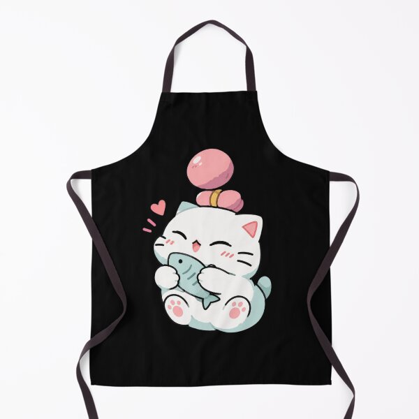 Item preview, Cute Cat with Fish designed and sold by ClaireCum.