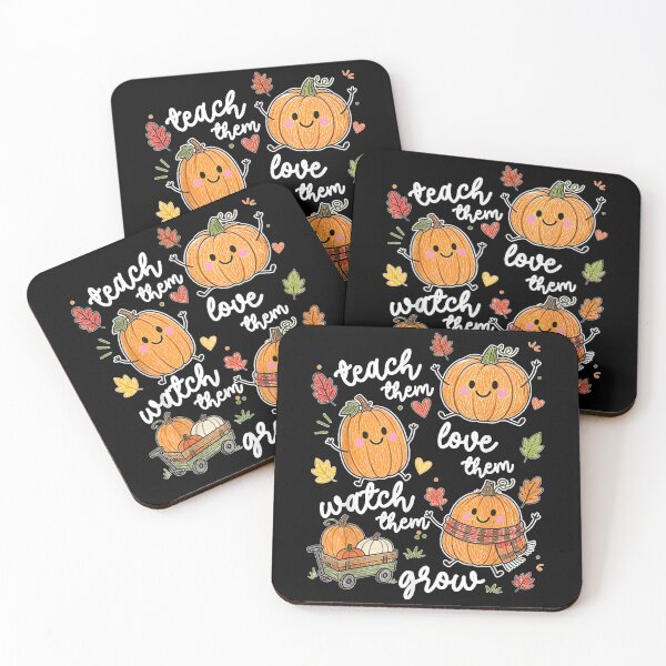 Item preview, Teach Them Love Them Watch Them Grow Pumpkin Fall Teacher  designed and sold by DogoMalulu.