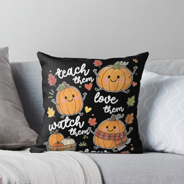 Item preview, Teach Them Love Them Watch Them Grow Pumpkin Fall Teacher  designed and sold by DogoMalulu.