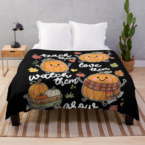 Item preview, Teach Them Love Them Watch Them Grow Pumpkin Fall Teacher designed and sold by DogoMalulu.