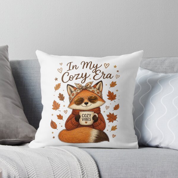 Item preview, In My Cozy Era Fox  Cute Autumn Cottagecore Aesthetic designed and sold by FestivityFinds.