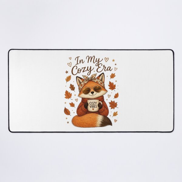 Item preview, In My Cozy Era Fox Cute Autumn Cottagecore Aesthetic designed and sold by FestivityFinds.