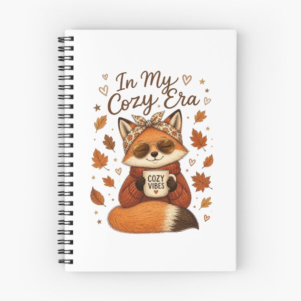 Item preview, In My Cozy Era Fox  Cute Autumn Cottagecore Aesthetic designed and sold by FestivityFinds.