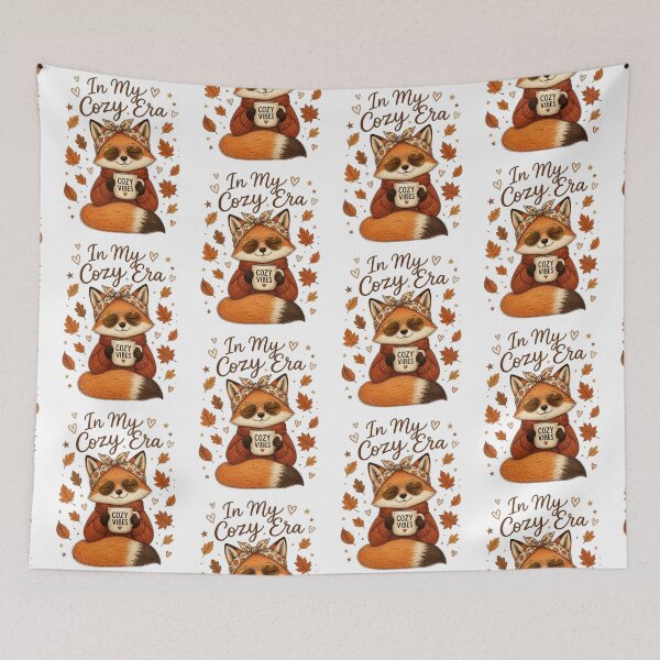 Item preview, In My Cozy Era Fox  Cute Autumn Cottagecore Aesthetic designed and sold by FestivityFinds.