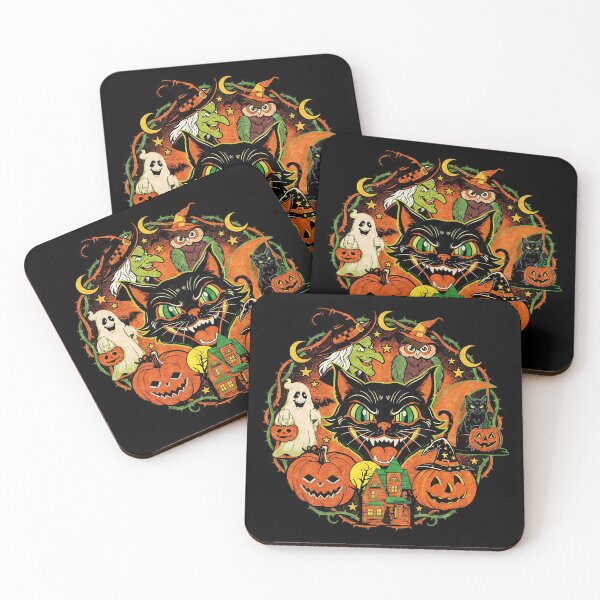 Aperçu de l'œuvre Décorations d'Halloween vintage créée et vendue par Spooky Sugar.