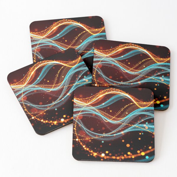 Item preview,  Fiery Orange Amber Wave Abstract Digital Design designed and sold by IntelliMindDesigns.